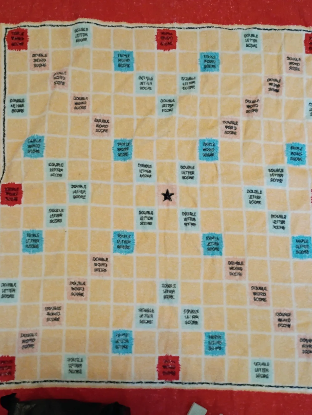 Jay Franco Scrabble Board Beach Towel with Foam Pieces Complete! Hasbro